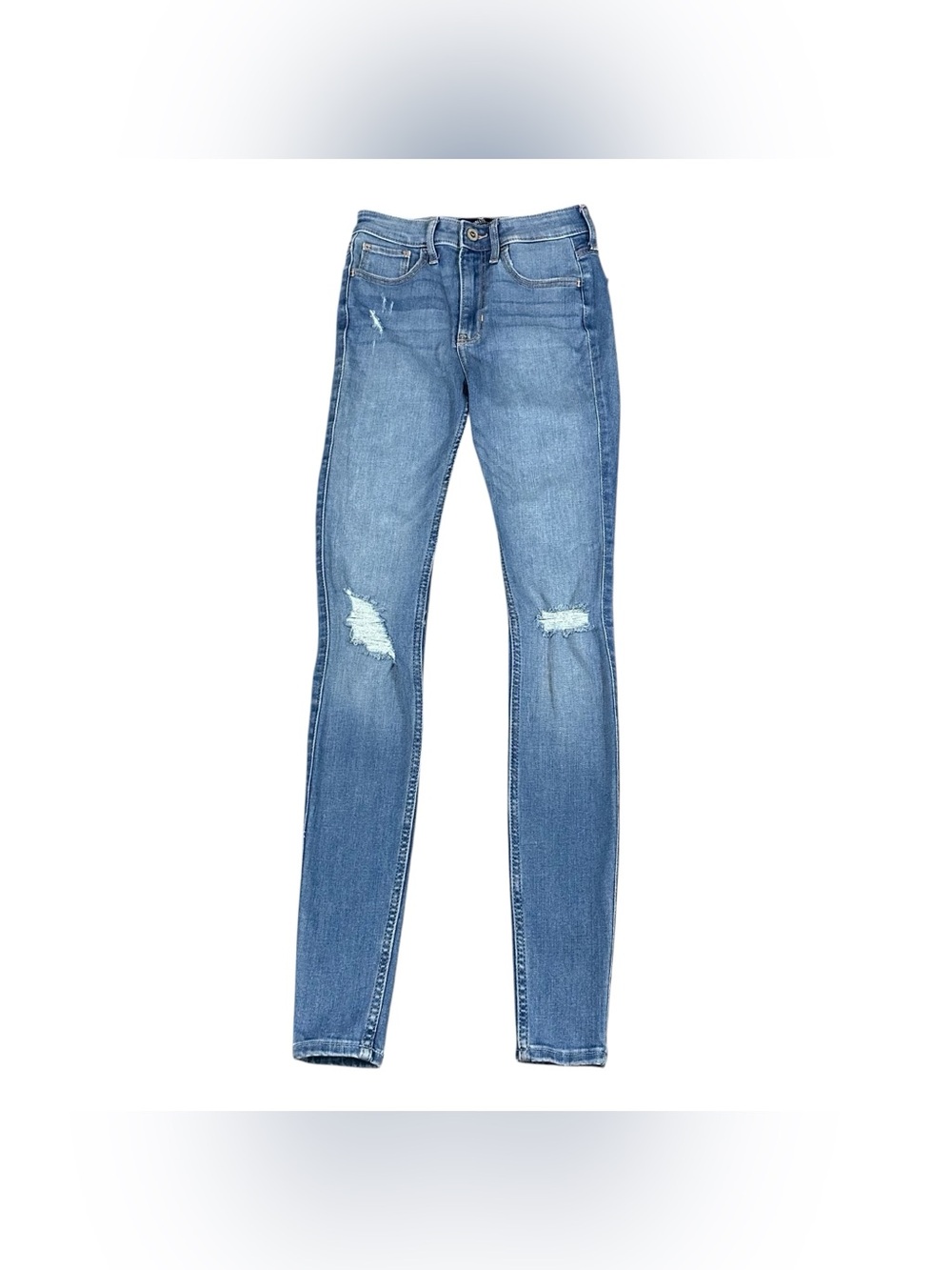 Hollister Women’s 0L High Rise Super Skinny Distressed Stretch Jeans